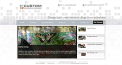 Desktop Screenshot of customwindowclings.com